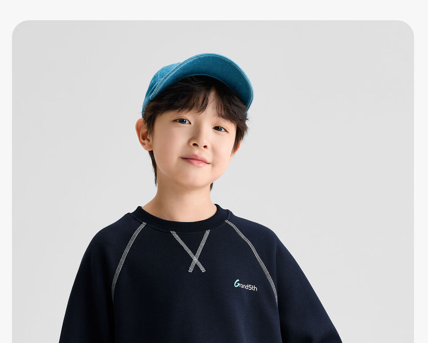 Zuo Xi Kids Boys Sweatshirt 2026 New Spring Children's Letter Graffiti Sports Top Light Gray 165 31